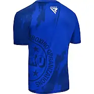 Спортивна футболка RDX WAKO T1 з короткими рукавами Blue L, фото 2