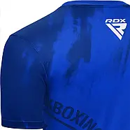 Спортивна футболка RDX WAKO T1 з короткими рукавами Blue L, фото 6