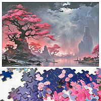 Пазл Сказочное дерево на 1000 элементов размер картины 75х50 см