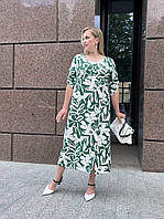 Лляна сукня Наріне зелена