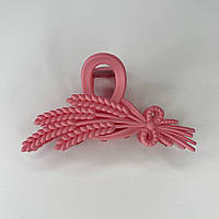 Шпилька для волосся Finding Краб пластиковий для волосся Колоски Світло-рожевий 10 см х 6 см