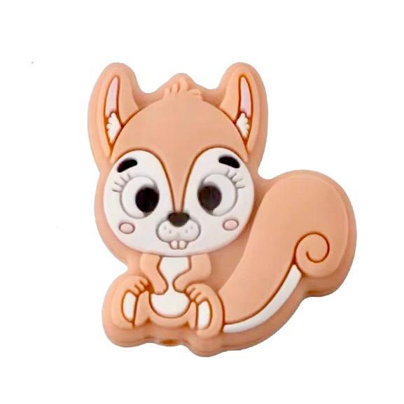 Мінібіличка (персик) силіконова намистина, фото 1