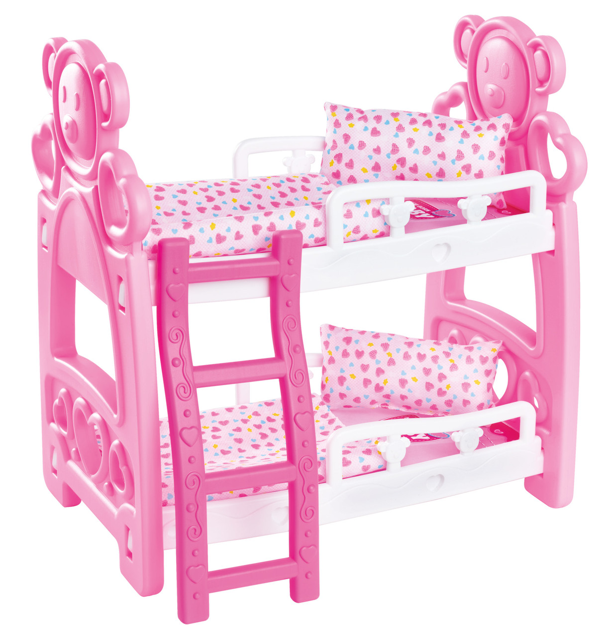 Ліжко НББ двоповерхове для пупсів 30 см, ковдра, 2 подушки (5560100), фото 1