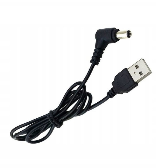 Кабель USB тато- Power 5,5/2,1 mm 90 градусов 1метр переходник