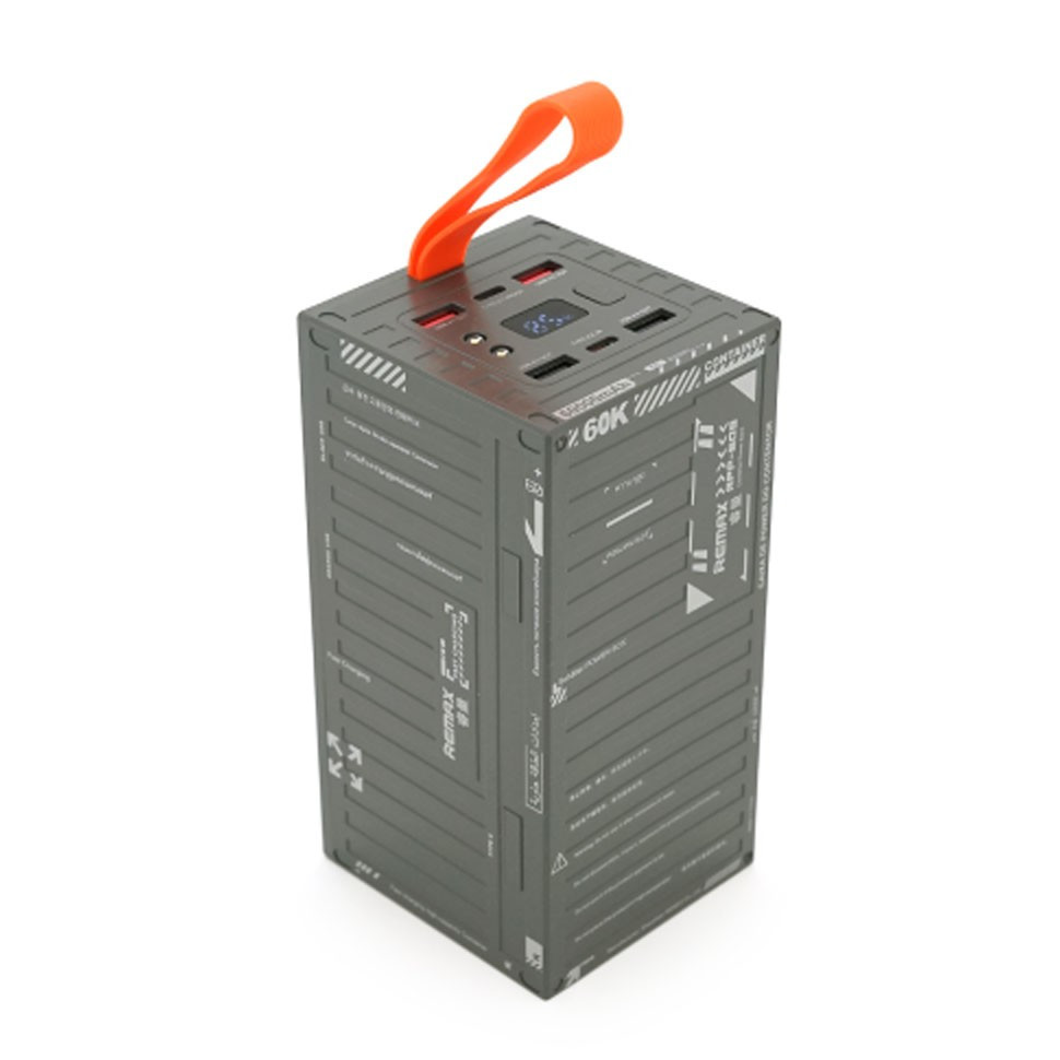 Повербанк Power Bank Remax RPP-609 60000mAh, PD 20W+QC 22.5W, Gray, 1 ...