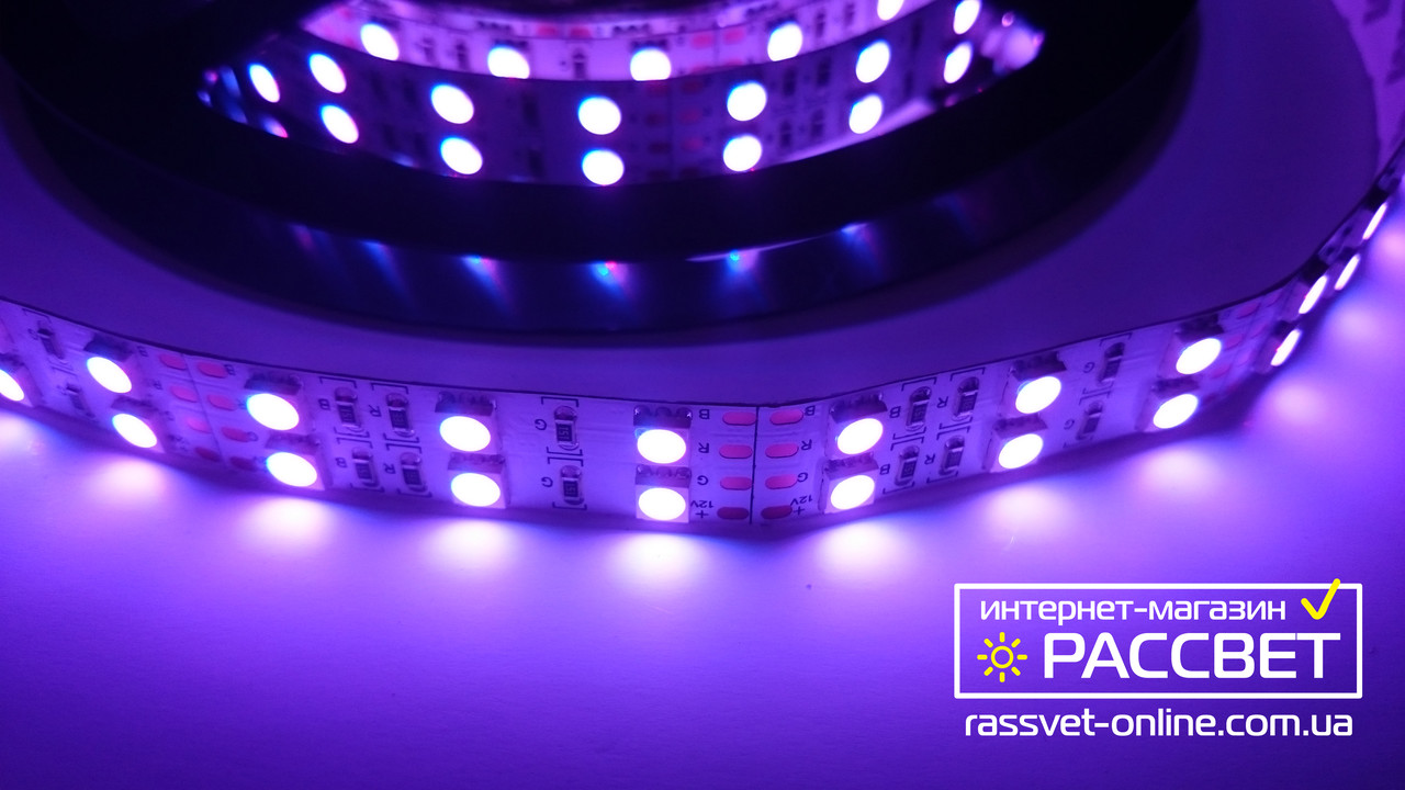 Світлодіодна стрічка RGB Преміум 5050 120 LED 28.8W/m IP20