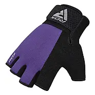 Рукавички для фітнесу RDX W1 Half Purple Plus S, фото 4