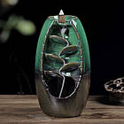 Керамічний ароматичний камін‑«водоспад» Ruhhy 22655 — 55 паличок, зелено‑графітовий, фото 6