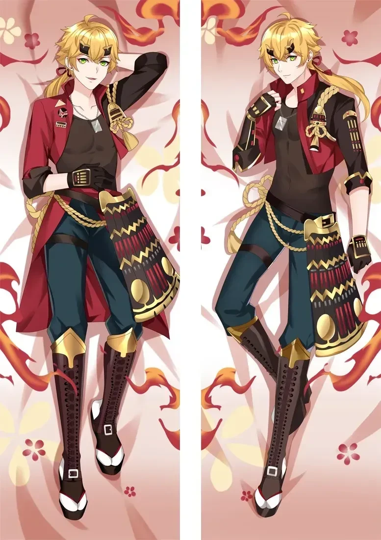 Дакімакура 150х50 см Тома Genshin Impact Геншін Імпакт Подушка з наволочкою обнімашка двухсторння, фото 1