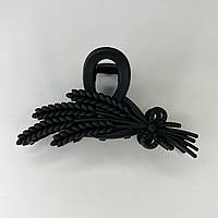 Шпилька для волосся Finding Краб пластиковий для волосся Колоски Чорний 10 см х 6 см