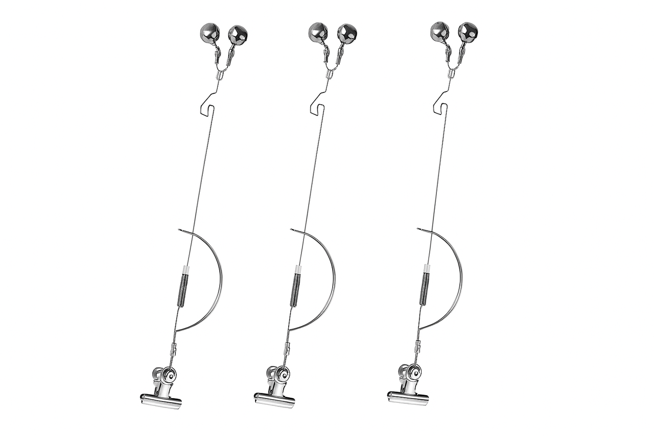 Рибальський сигналізатор 3 шт./неіржавка сталь, набір із 3 шт., фото 1