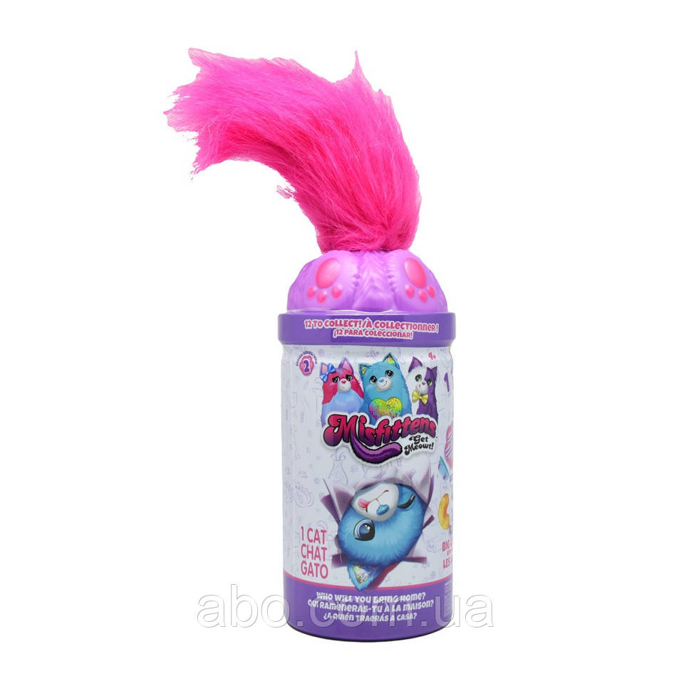 М'яка іграшка Котик в банці W2 Misfittens 03936(W2) в асортименті, фото 1
