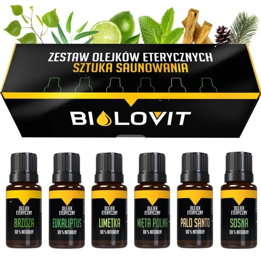 Набір натуральних ефірних олій Bilovit Мистецтво сауни