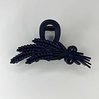 Шпилька для волосся Finding Краб пластиковий для волосся Колоски Темно-синій 10 см х 6 см