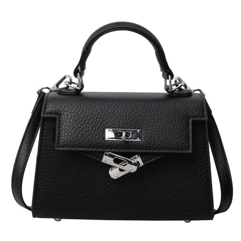 Жіноча сумка 6001 крос-боді на ремінці чорна, фото 1