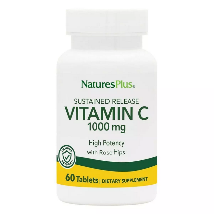 Вітамін C 1000 мг, з уповільненим вивільненням, Natures Plus, 60 таблеток