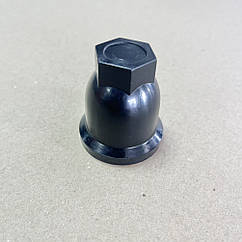 Пластиковий ковпачок на гайку колеса вантажного автомобіля, 32 мм чорний TP 01-37-95