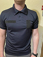 Футболка ПОЛО СИНЯ CoolMax, чоловіча, для ДСНС, ПЗ р. S, L, М, XL, 2XЛ, 3ХЛ