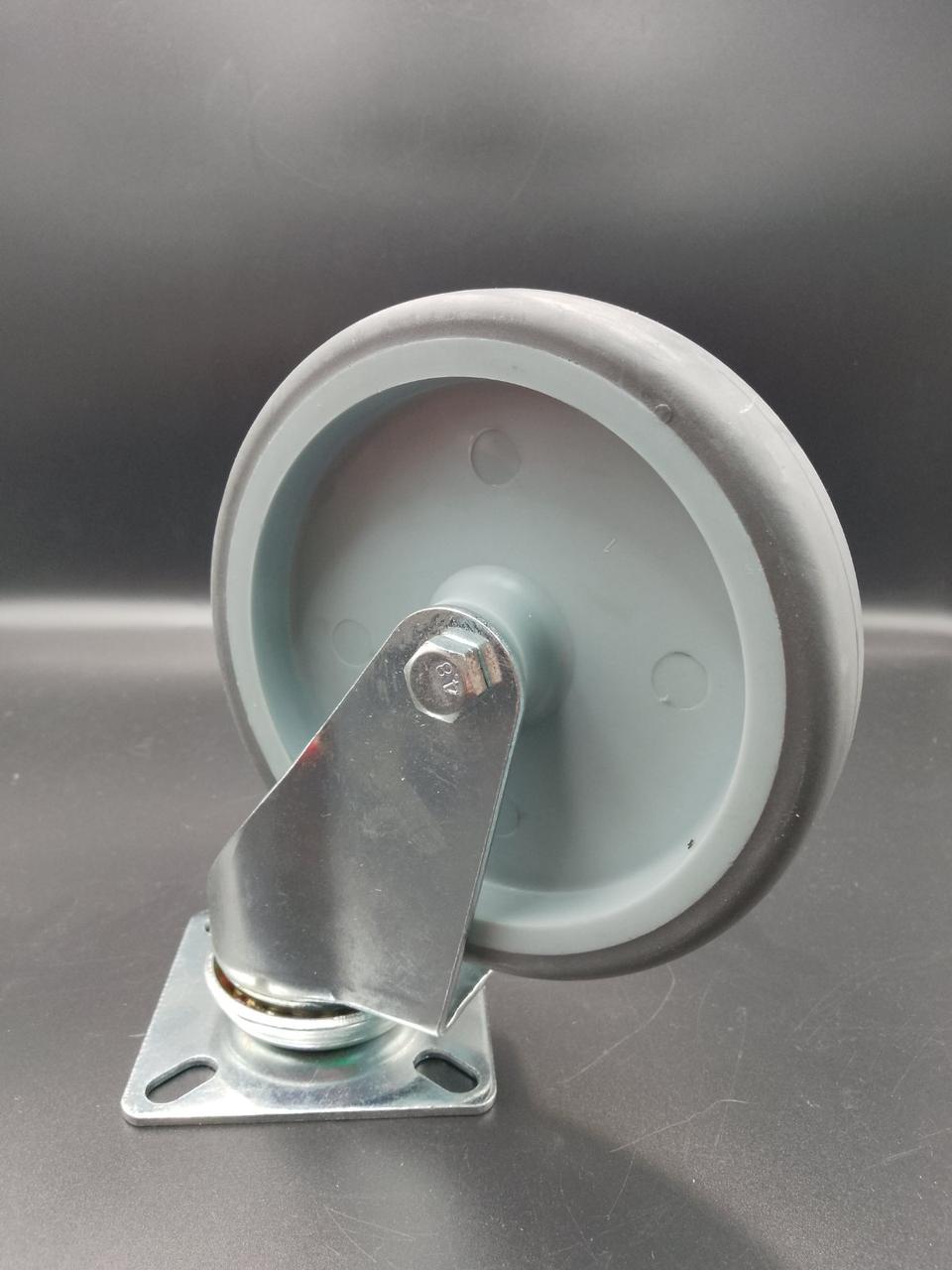 Колесо 125 мм апаратне з поворотним кронштейном з майданчиком