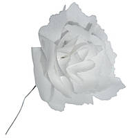 Вафельний декор «Троянда  біла» їстівна прикраса. (в уп. 16 штук )