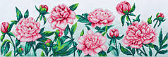 Набір для вишивки муліне ДМС "Півонії", 58x22 см