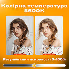 Студійне світло VL-2 150W прожектор софтбокс постійне відеосвітло для фото відео зі штативом 280 см, фото 3