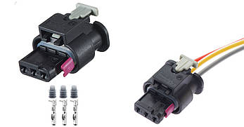 Роз'єм на 3 контакта 1-1718644-1, 1718653-1, 4F0973703 для BMW Mercedes-Benz Ford Audi Bugatti Porsche Seat