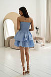 Жіноча міні сукня з верхом резинкою пишною спідницею і відкритими плечима (р. S, M) 66036045Q, фото 3