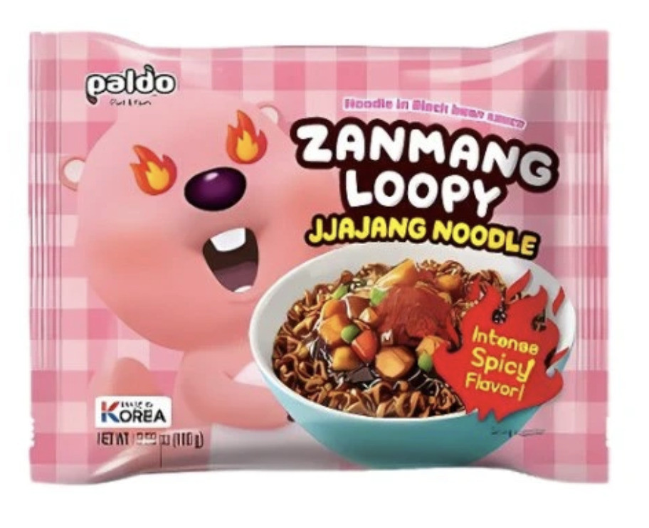 Корейський рамен із соусом Чаджанг гострий  Paldo 110г, фото 1