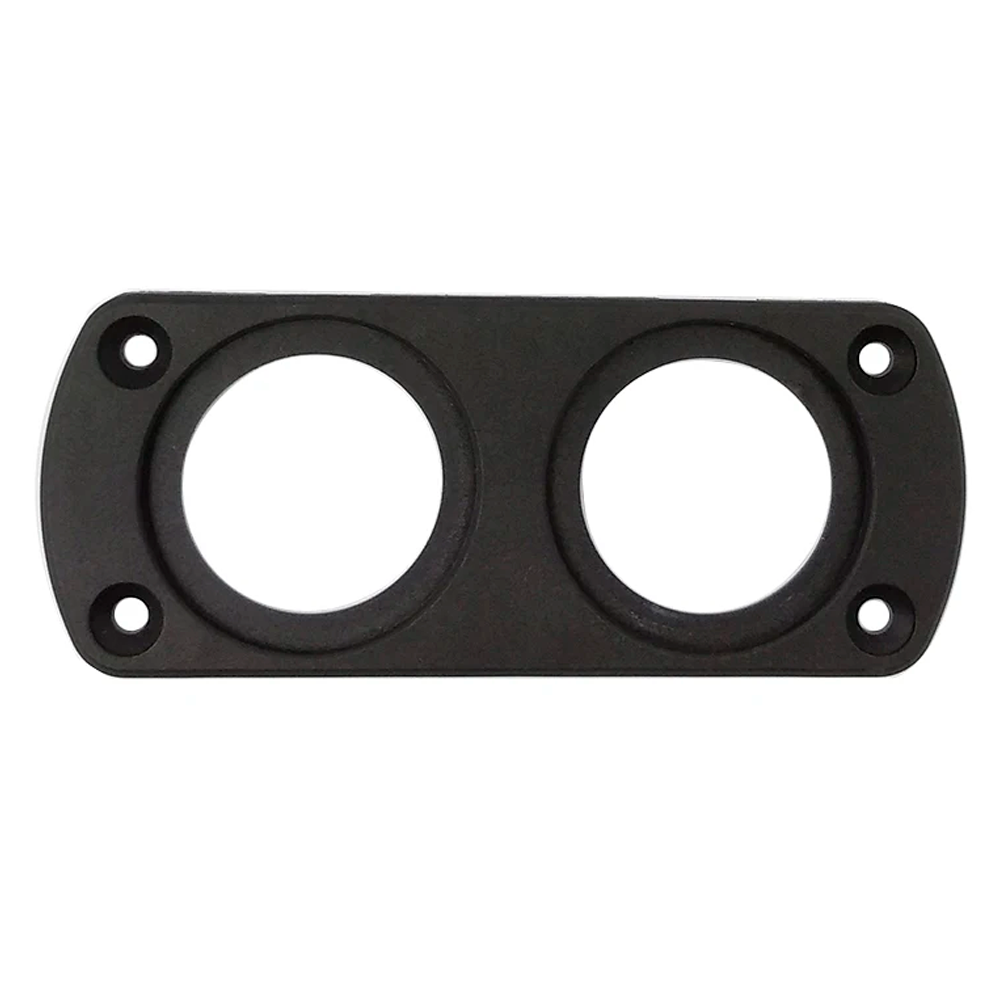 Монтажна панель 2-х позиційна для прикурювача, USB зарядки, вольтметра, фото 1