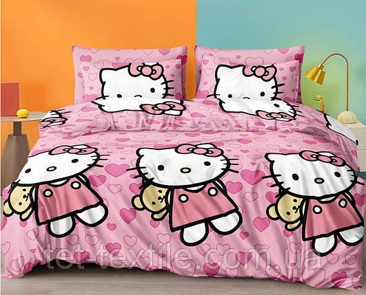 Дитяча постільна білизна ТЕТ Hello Kitty 100% бавовна (м'яка упаковка), фото 1