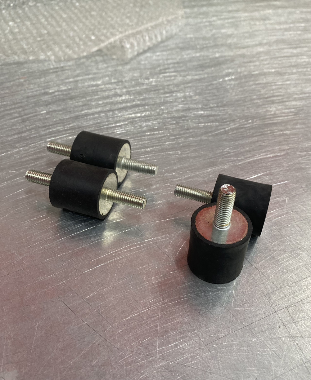 Антивібраційні вставки для кондиціонерів, Віброопори (30х30) БГ+Б до 50 кг, (М8 комплект 4 шт.), фото 1