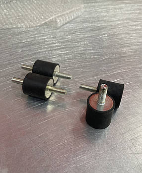 Антивібраційні вставки для кондиціонерів, Віброопори (30х30) БГ+Б до 50 кг, (М8 комплект 4 шт.)