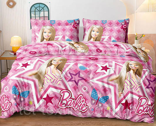 Дитяча постільна білизна ТЕТ Барбі 100% бавовна (м'яка упаковка), фото 1