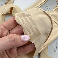 Слідки жіночі бежеві з силіконом на стопі та п'ятці Корона, фото 4