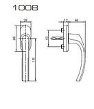 Ручка віконна FKS біла, фото 2