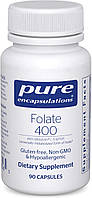 Фолат 400, Folate, Pure Encapsulations, 90 капсул BX515, фото 4