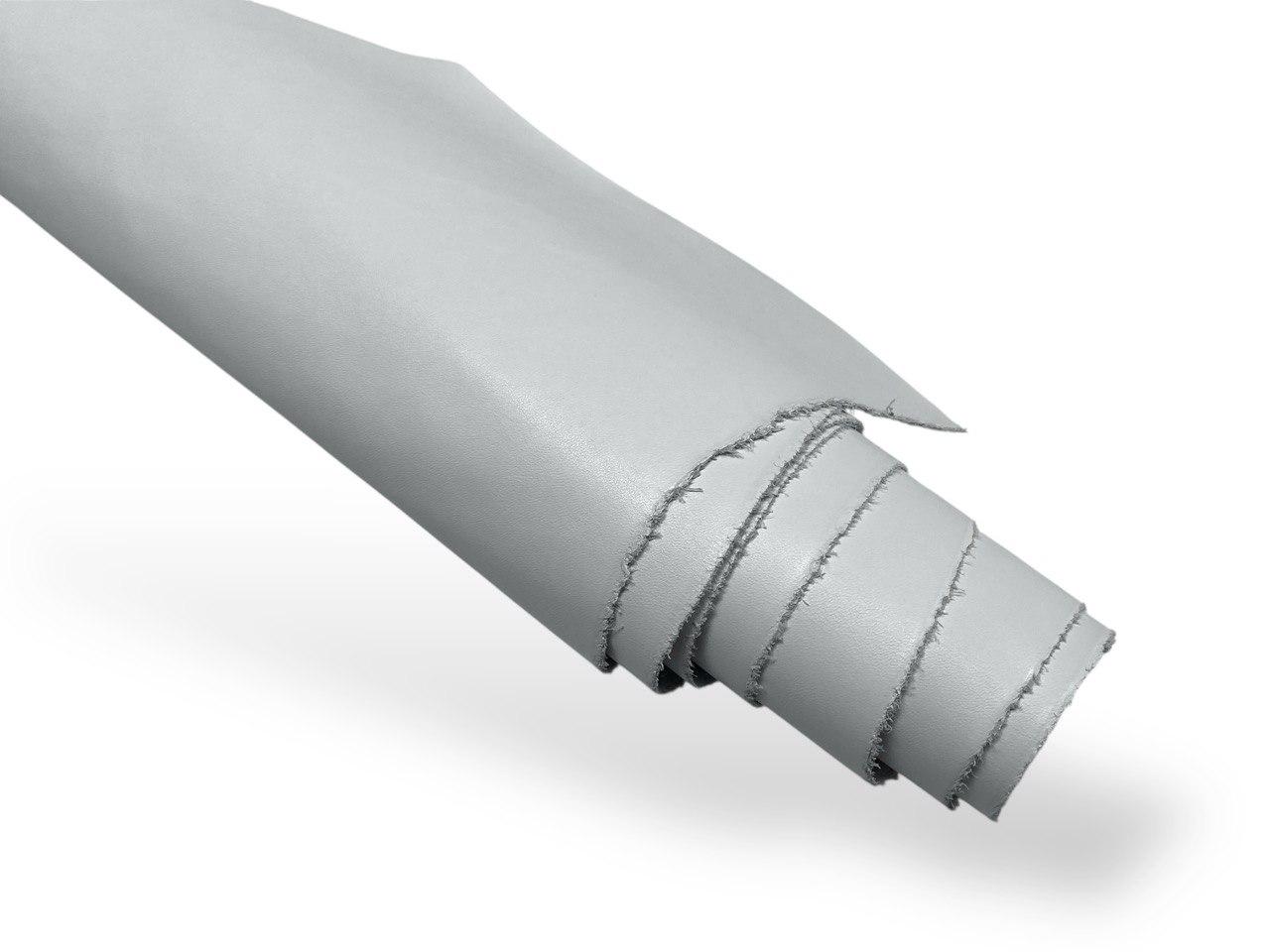 Шкіра натуральна лицьова Аляска т.1,0-1,2 мм колір світло-сірий AN, фото 1