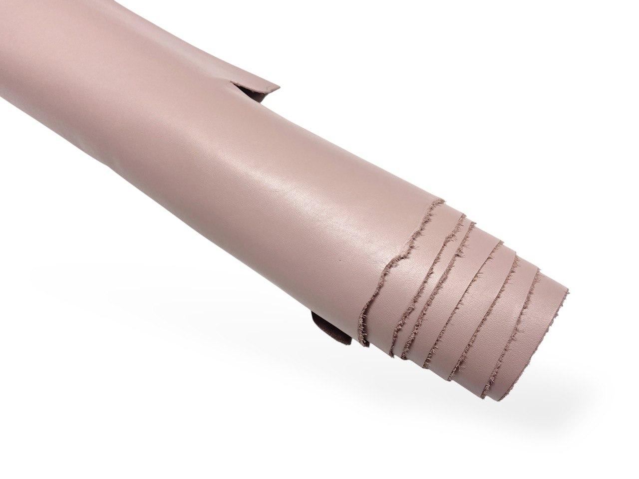 Шкіра натуральна лицьова Аляска т.1,0-1,2 мм колір рожевий AN, фото 1