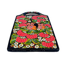 Дошка обробна з петриківським розписом "2 Сови" 34*19 см., гарний подарунок у подарунковій коробці., фото 2