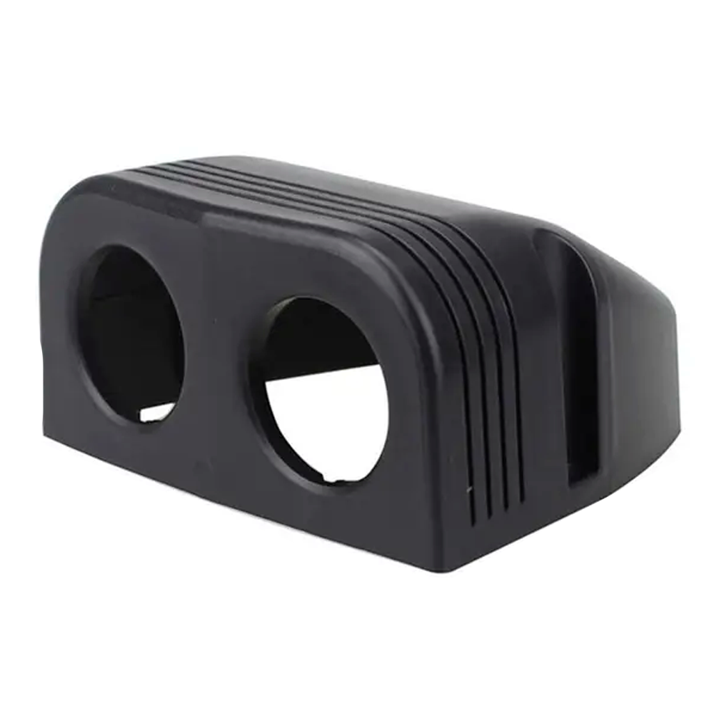 Монтажна панель накладна 2-х позиційна для прикурювача, USB зарядки, вольтметра, фото 1