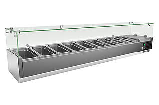 Вітрина холодильна для топінгу Cooleq VRX2000/380 на 9xGN1/3