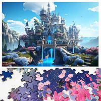 Пазл Казковий замок на 1000 елементів розмір картини 75х50 см
