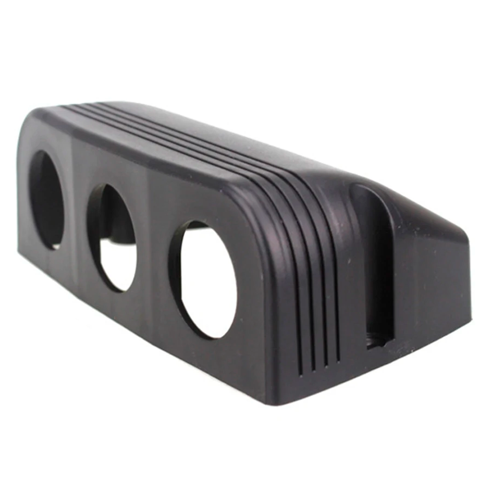 Монтажна панель накладна 3-х позиційна для прикурювача, USB зарядки, вольтметра, фото 1