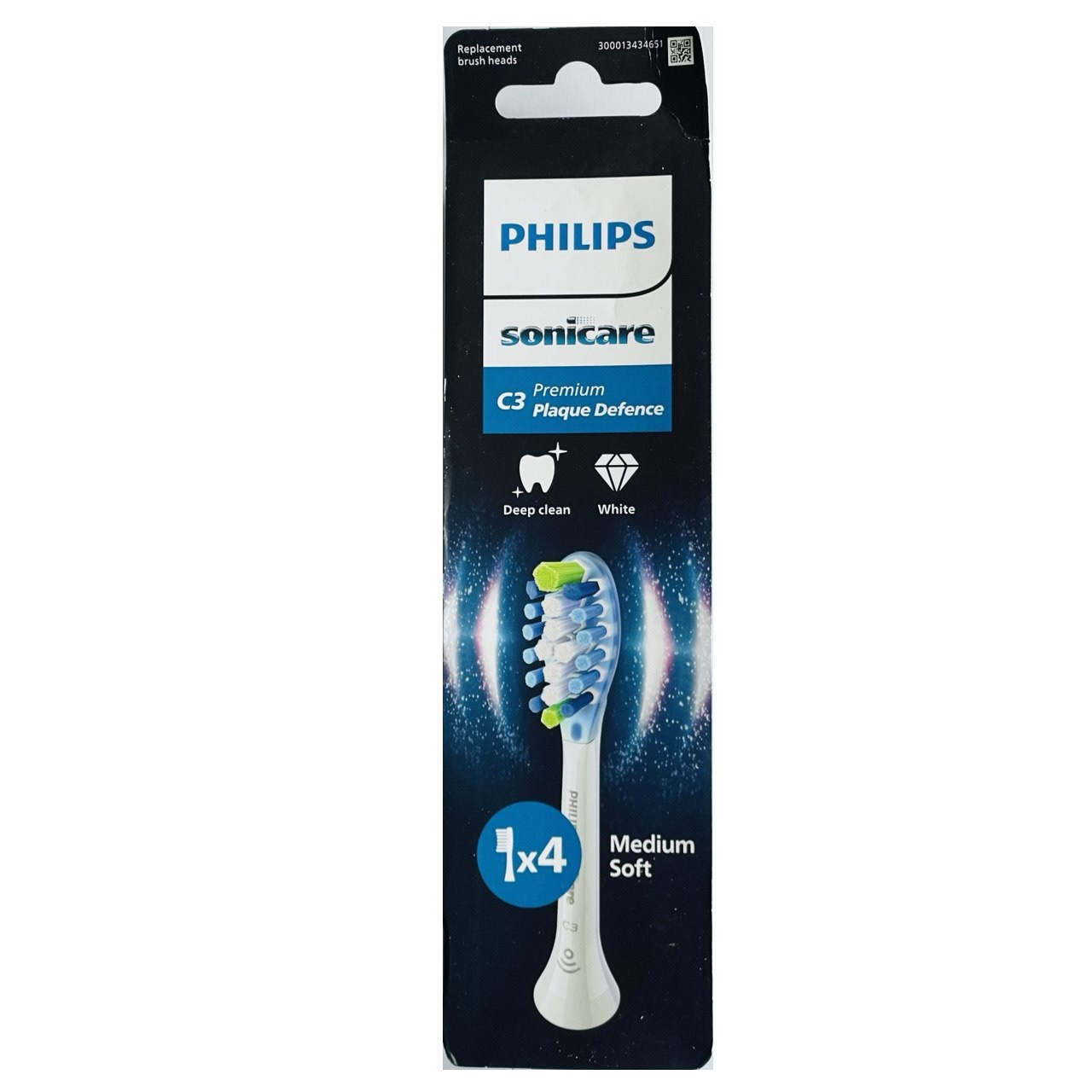Насадки для зубної щітки Philips Sonicare C3 Plaque Defence HX9044/87 (4 шт.)