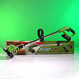 Акумуляторна коса Procraft PTA24 (2 АКБ та ЗУ). Тример для скошування трави., фото 2