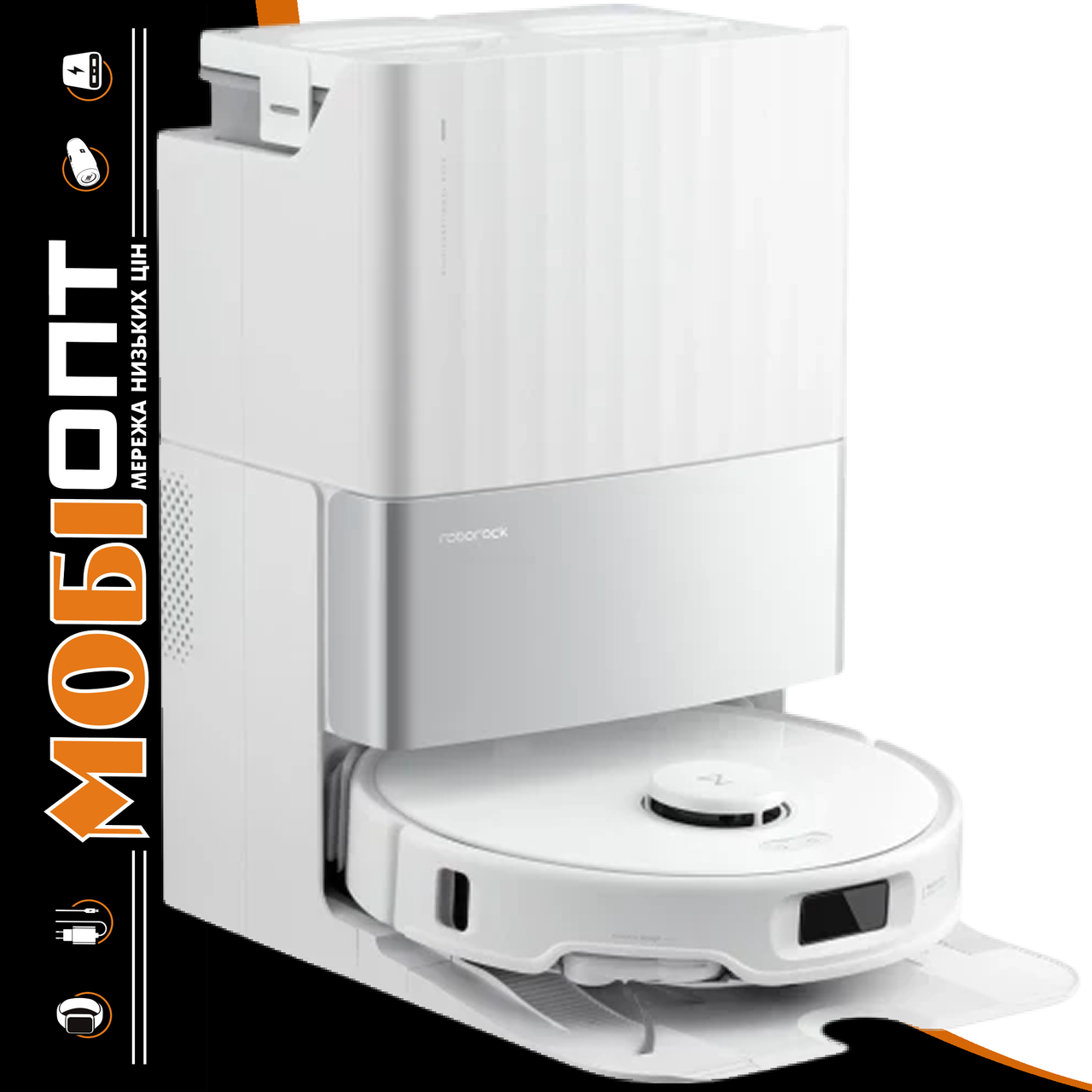 Робот-пилосос з вологим прибиранням Roborock Qrevo Edge 5V1 White UA UCRF