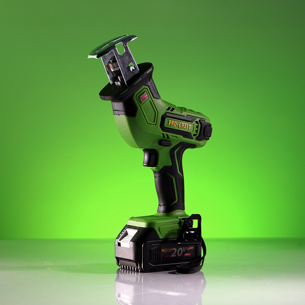 Акумуляторна шабельна пилка Procraft PSS30 (15 мм хід, 200 мм глибина різу, без АКБ та ЗУ) Електроножівка Прокрафт, фото 1