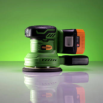 Безщіткова акумуляторна ексцентрикова шліфувальна машина Procraft PX20BL (без АКБ і ЗУ) АКБ ексцентрик Прокрафт 125 мм