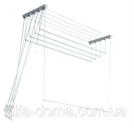 Сушарка для білизни стельова 1,6м 5 мотузок Ліана, фото 1